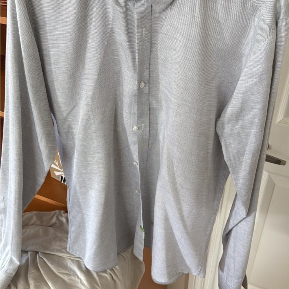 Hugo Boss Gray Casual Button Down Shirt